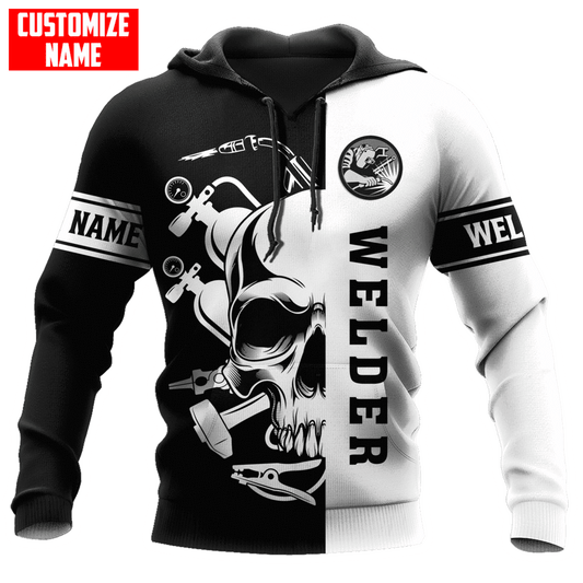 Personalisierte Name Lustige Schweißer 3D Unisex Shirts