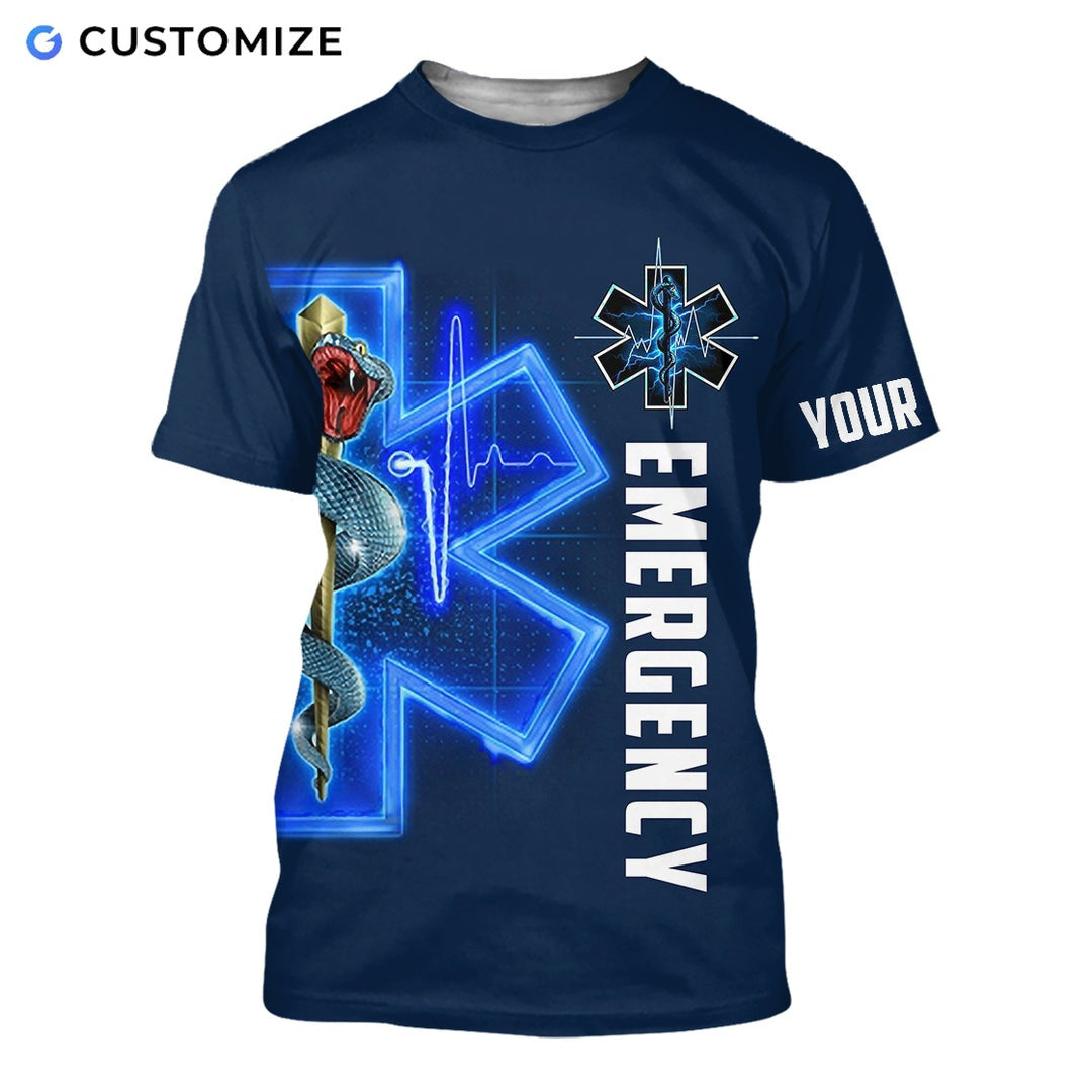 Personalized Name Funny EMS 3D Unisex Shirts