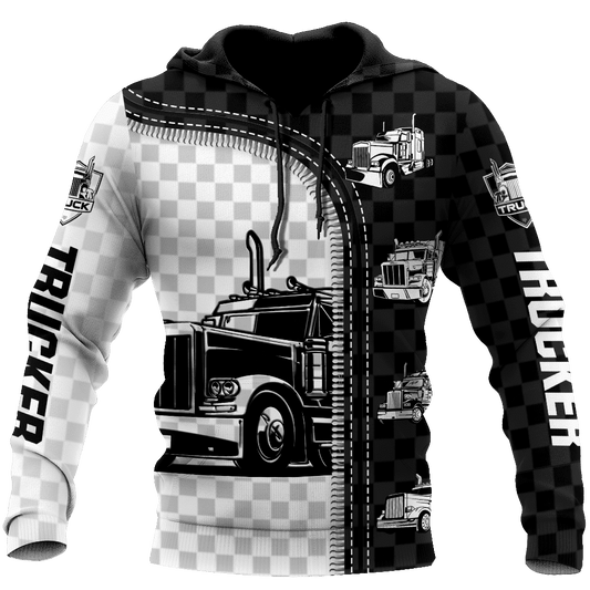 Personalisierter Name Lustige Trucker 3D Unisex Shirts