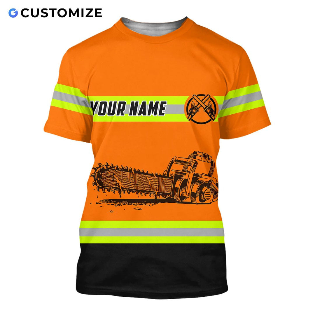 Personalisierte Name Lustige Logger 3D Unisex Shirts