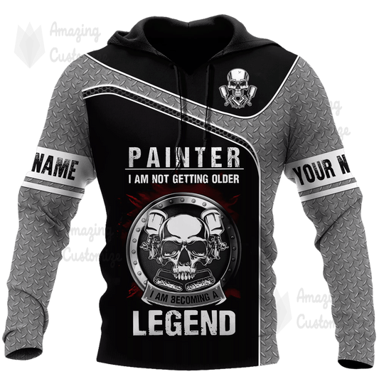 Personalisierte Name Lustige Maler 3D Unisex Shirts