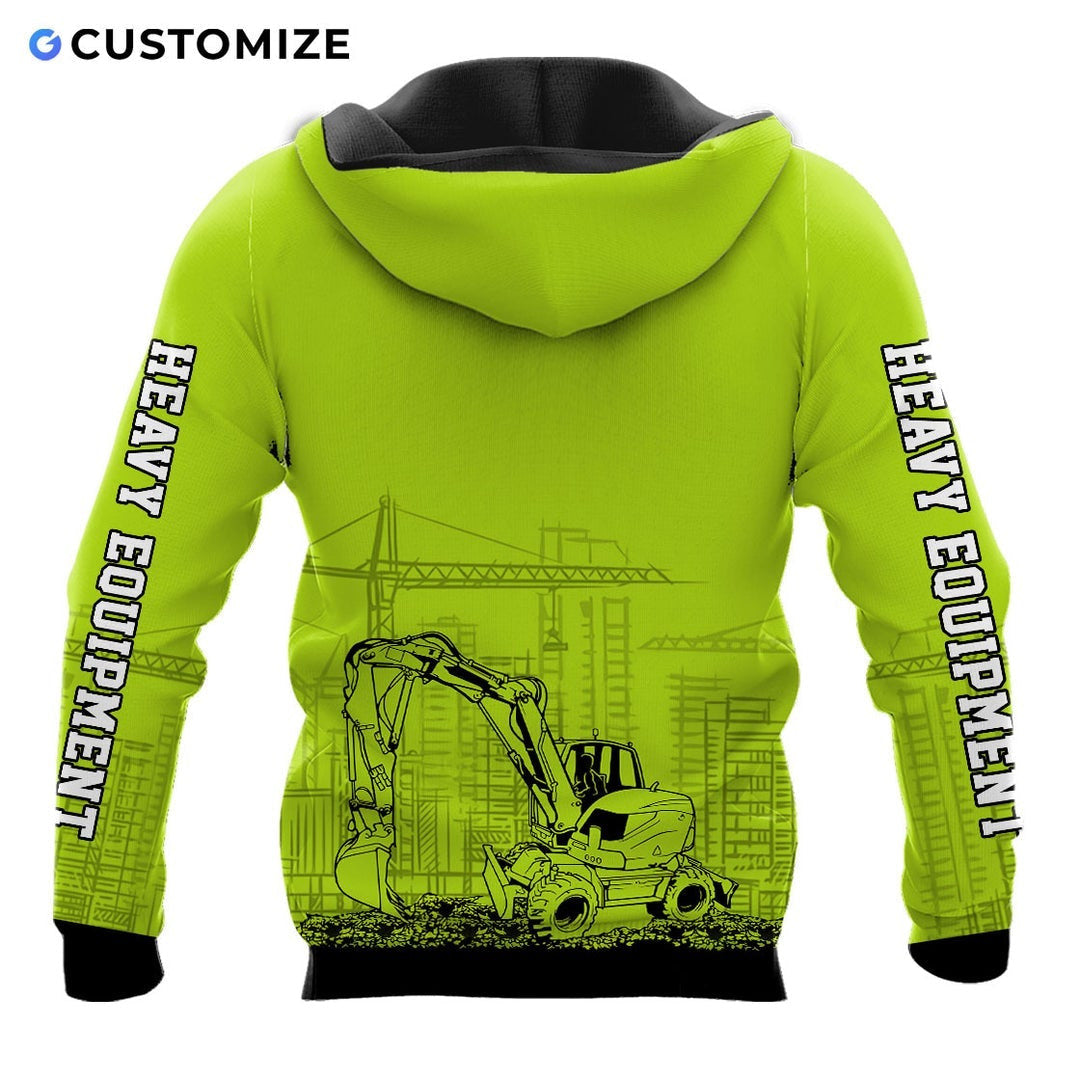 Personalized Name Funny Excavator Operator 3D Unisex Shirts