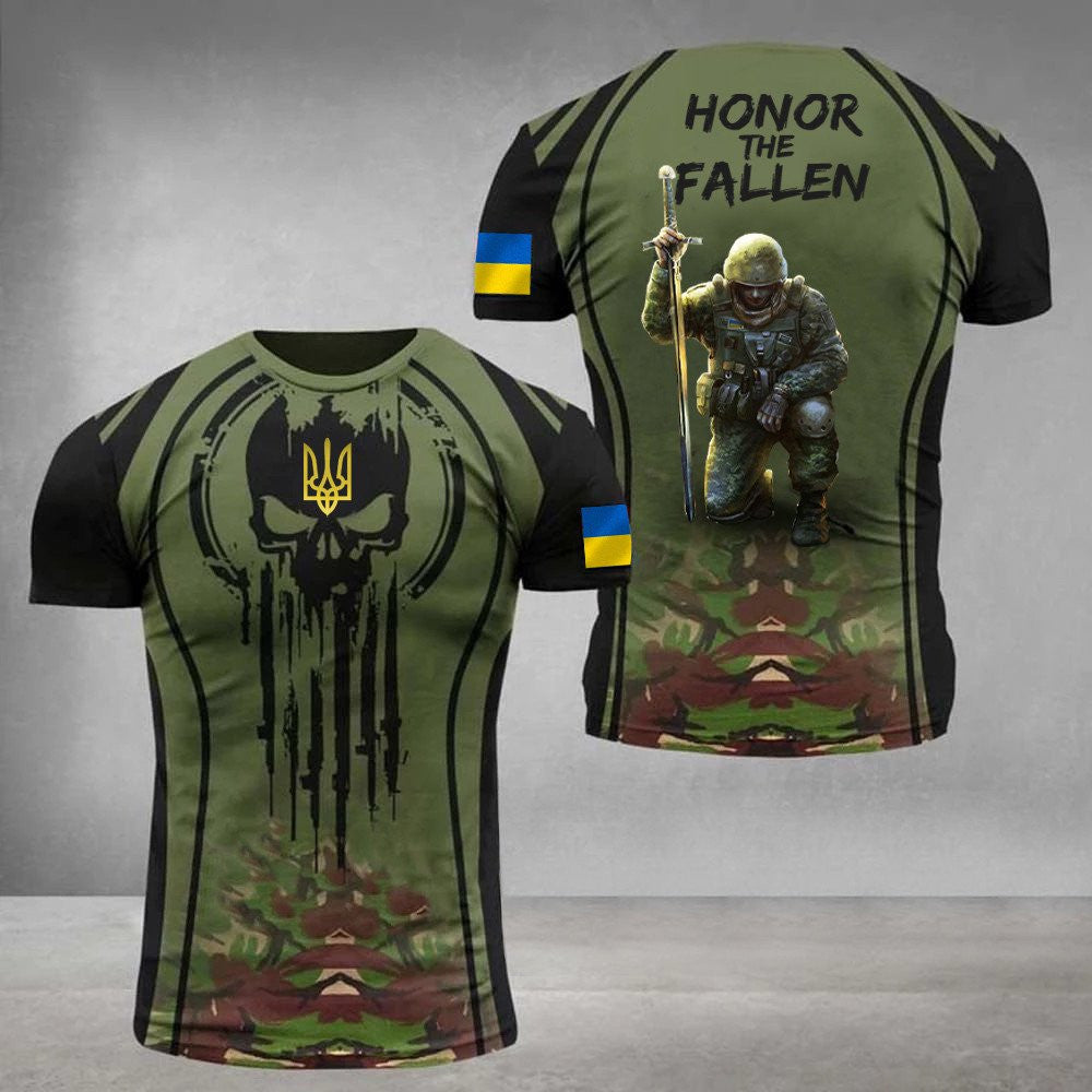 Ukraine Shirt Herren Unterstützung Ukraine Ukrainische Flagge Kleidung Geschenke