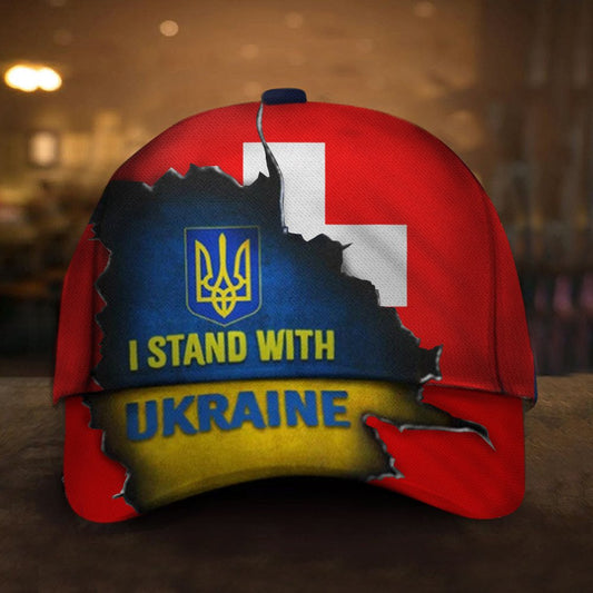 La Suisse soutient l'Ukraine Chapeau Soutien à l'Ukraine Chapeau Merch pour hommes