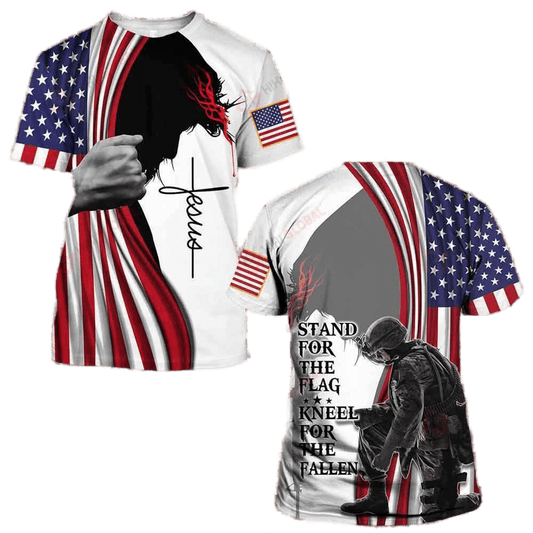 Stand For The Flag Kneel For The Fallen Shirts