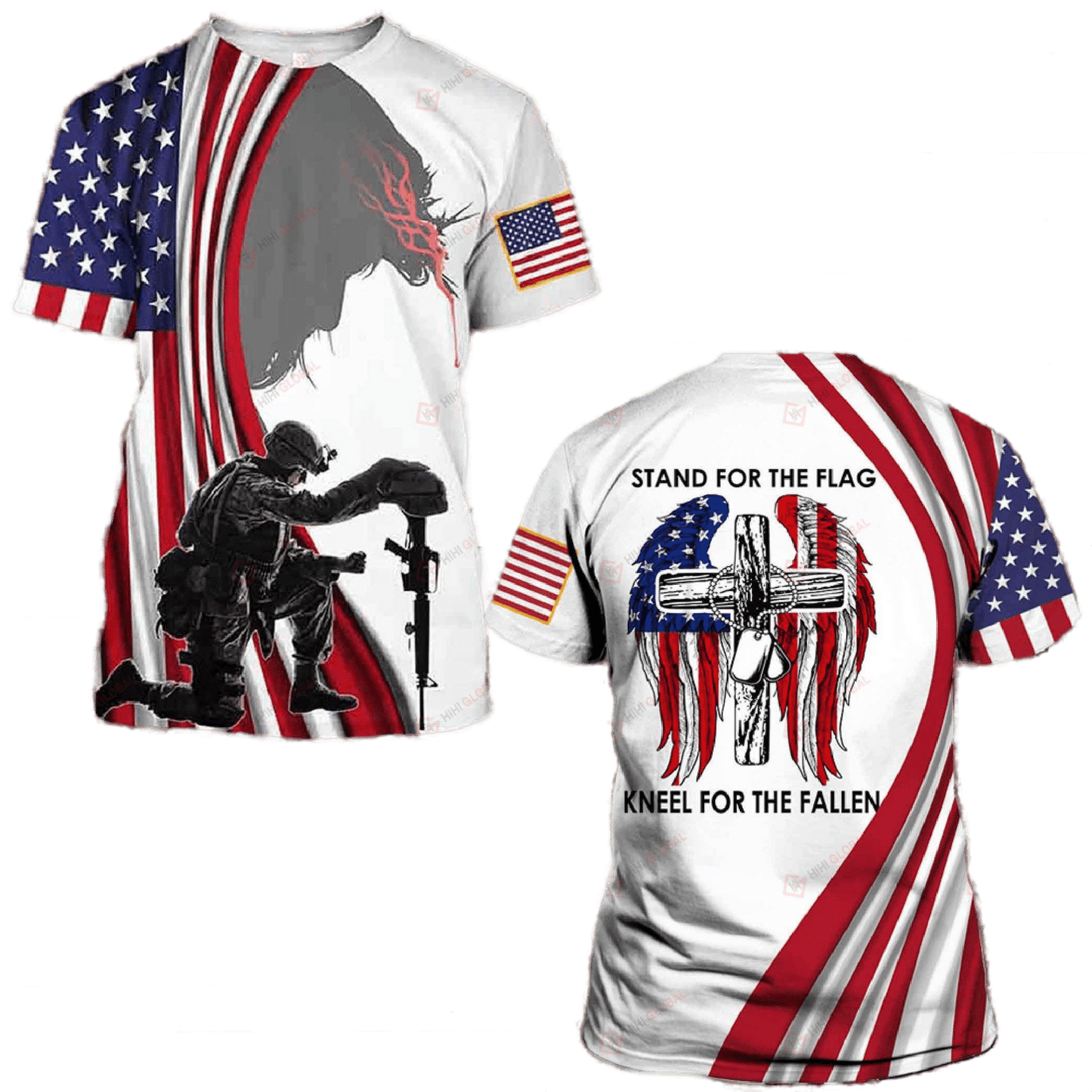 Stand For The Flag Kneel For The Fallen Shirts