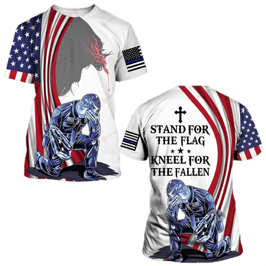 Stand For The Flag Kneel For The Fallen Shirts