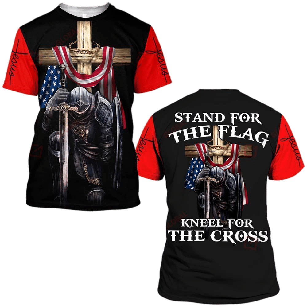 Stehen Sie für die Flagge Knien für das Kreuz Shirts 