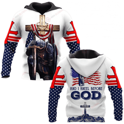 T-shirts « Stand For The Flag » et « Kneel Before God »