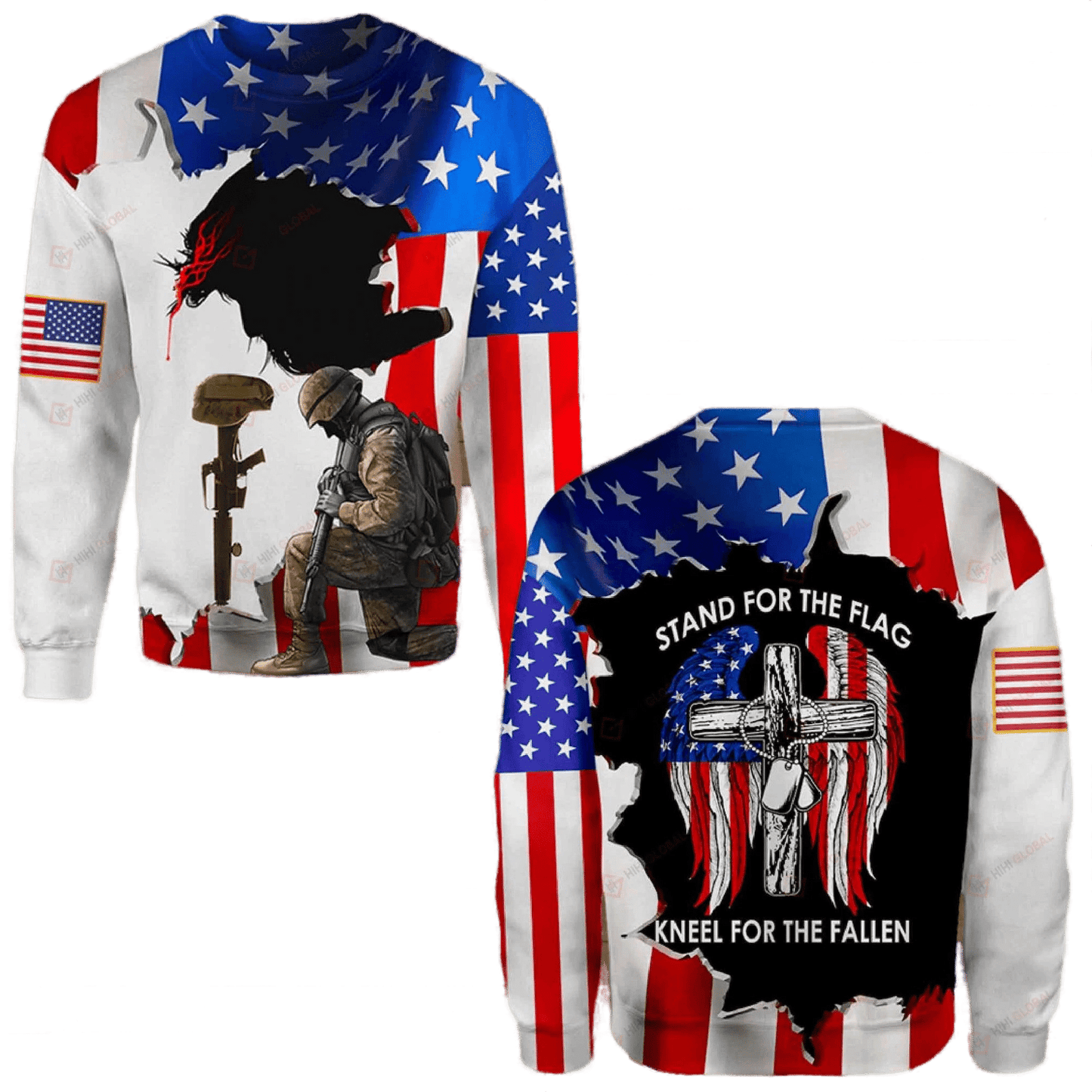 Stand For The Flag Kneel For The Fallen Shirts