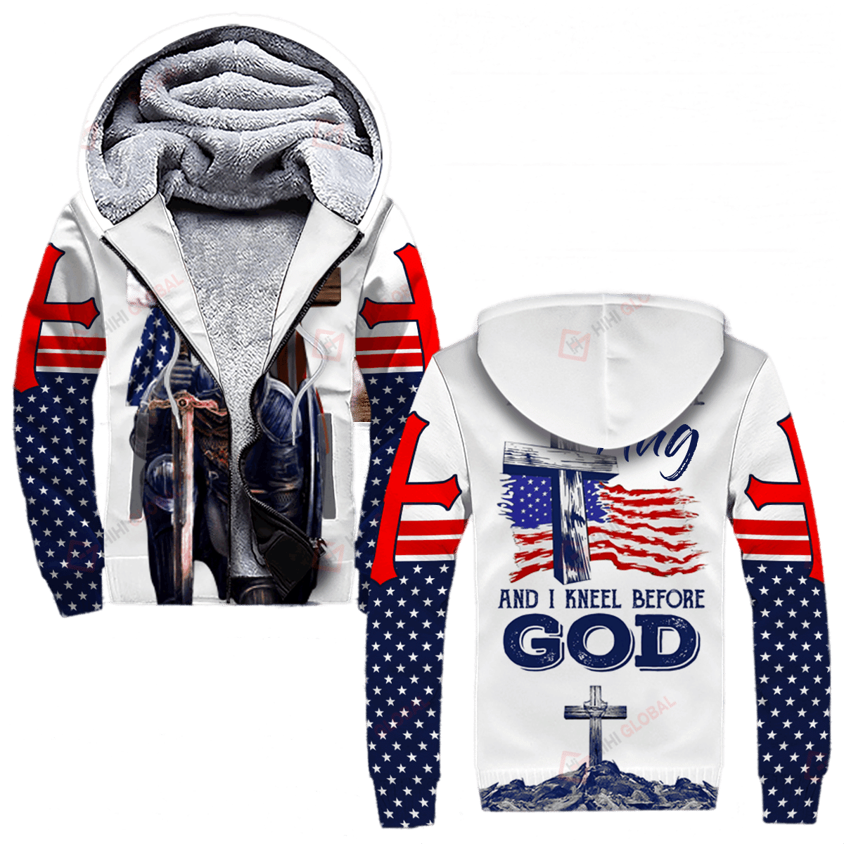 T-shirts « Stand For The Flag » et « Kneel Before God »