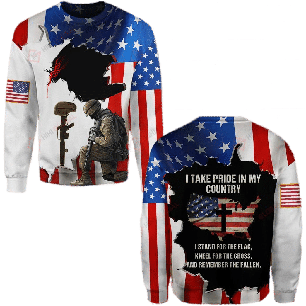 Stand For The Flag Kneel For The Cross Shirts