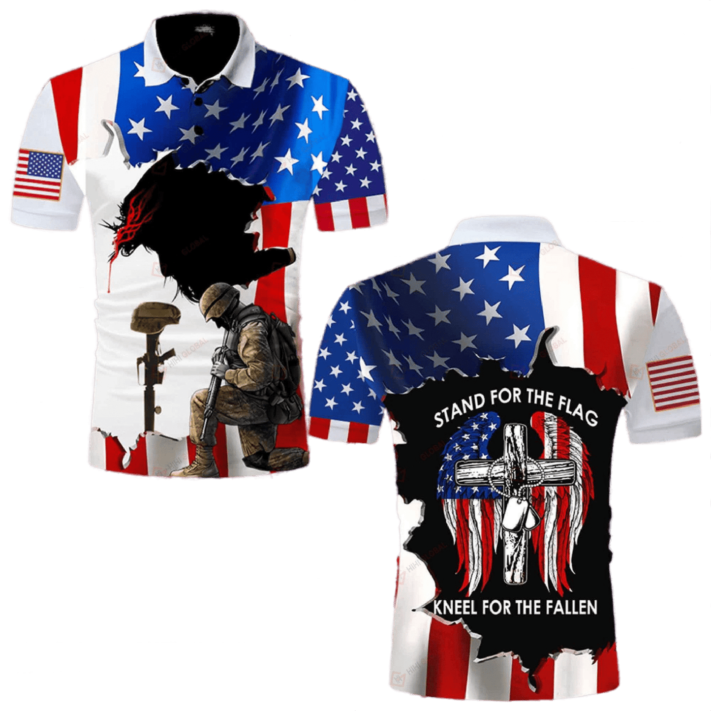 Stand For The Flag Kneel For The Fallen Shirts