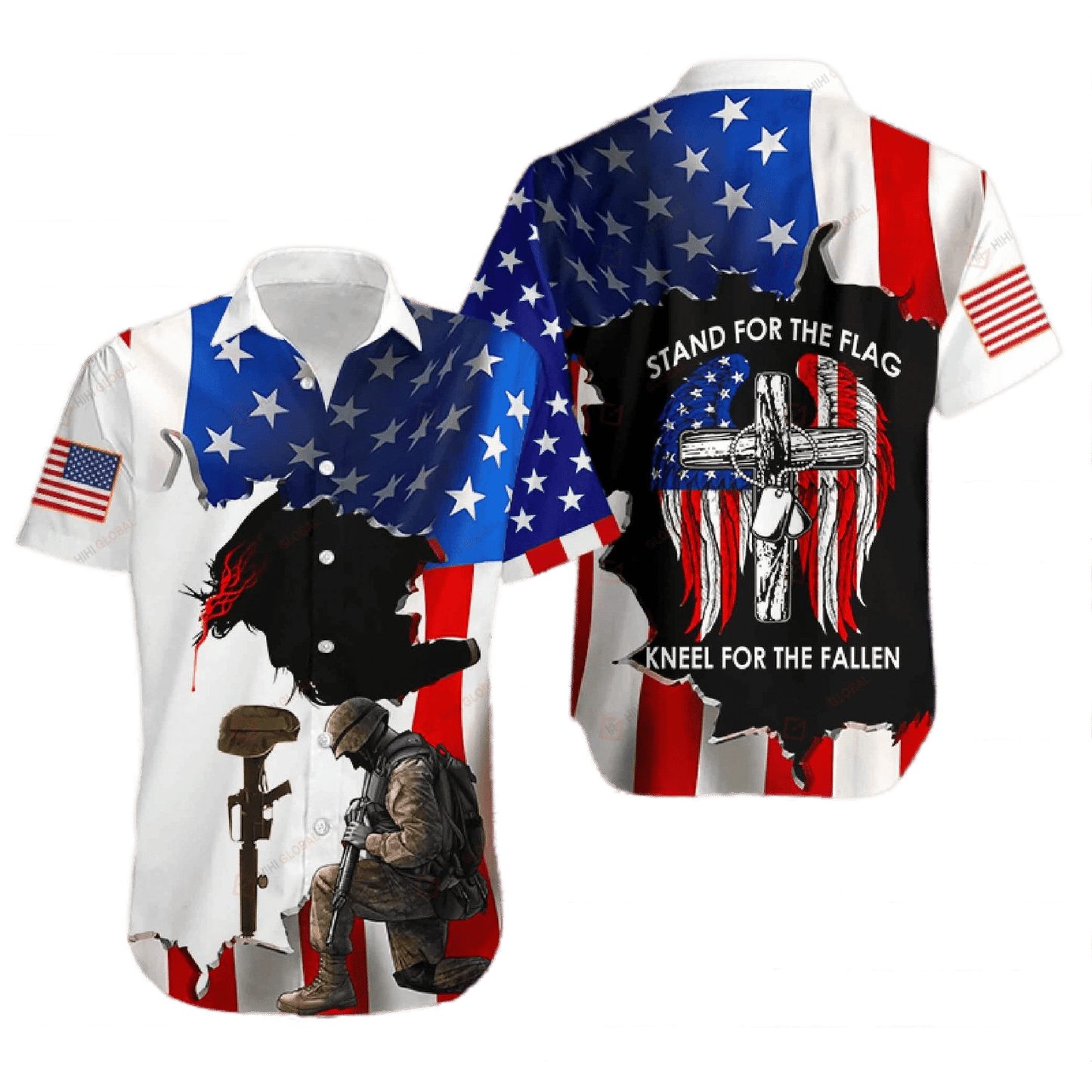 Stand For The Flag Kneel For The Fallen Shirts