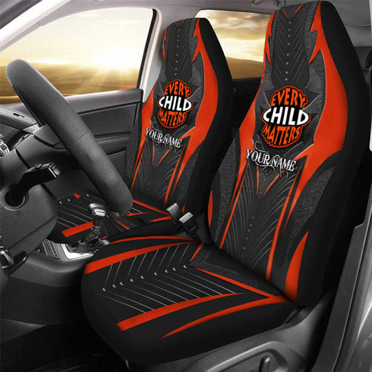 Personalized Every Child Matters Car Seat Covers Sept 30th Orange Day Awareness Merch