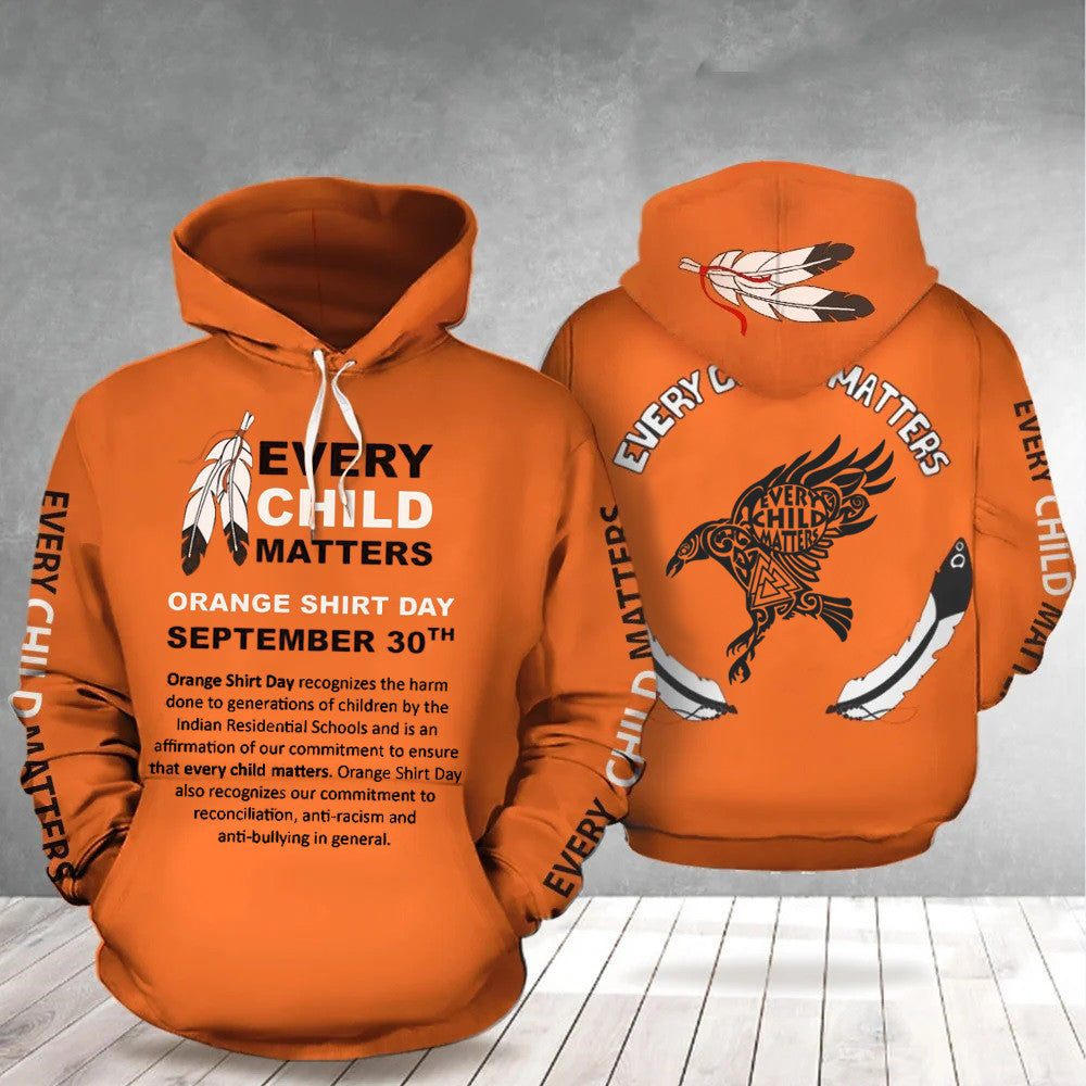 Raven Every Child Matters Kapuzenpullover Every Child Matters Orange Shirt Day 30. September Merch