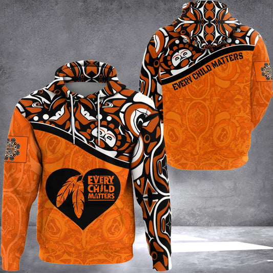 Every Child Matters Hoodie Unterstützen Sie den Orange Shirt Day Bekleidung Geschenkideen