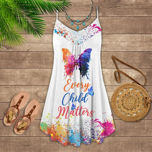 Butterfly Every Child Matters Summer Dress Beach Dresses For Women Ladies