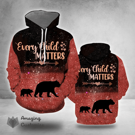 Every Child Matters Hoodie Orange Shirt Day Mama Bear