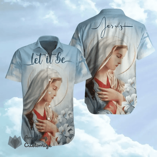 Virgin Mary 3D All Over Printed Unisex Hawaii Shirts