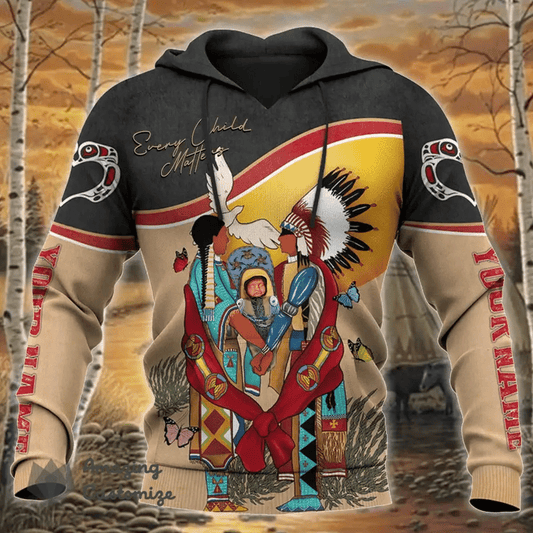 Personalized Native Every Child Matters Hoodie Honoring Native Pride Clothing Gift Ideas