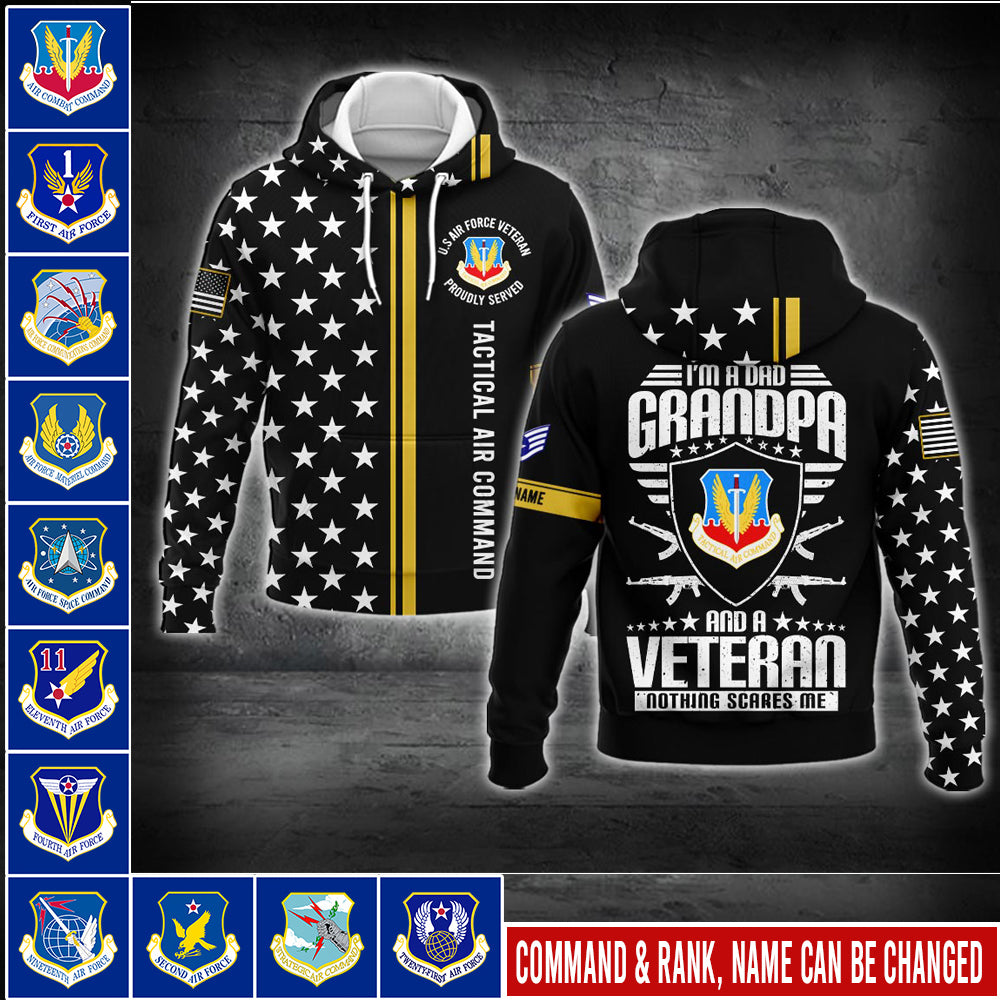 US Militär – Bomberjacke mit Allover-Print des Air Force Command