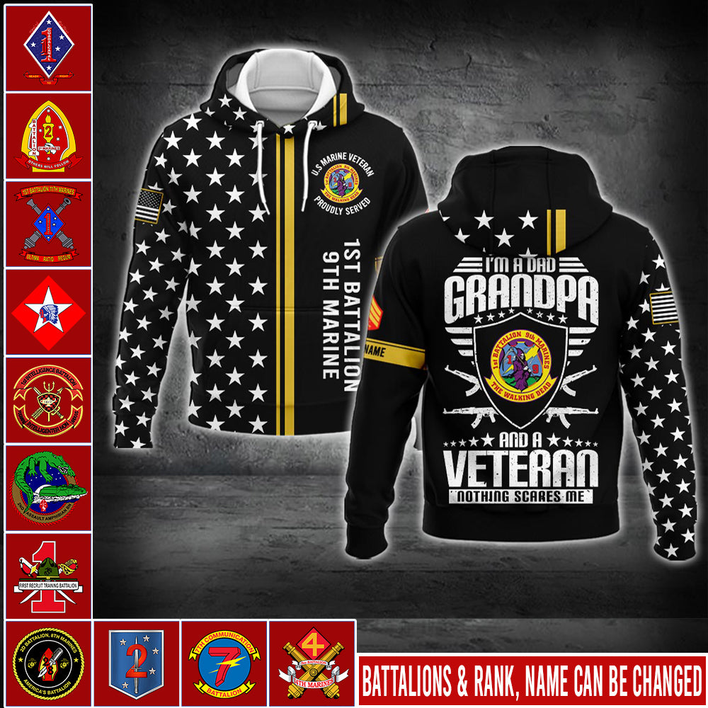 US Militär – Bomberjacke mit Allover-Print des Marinebataillons