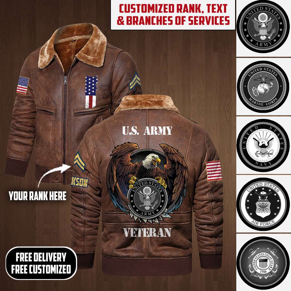 US Military - Air Force Command - Leather Jacket For Veterans