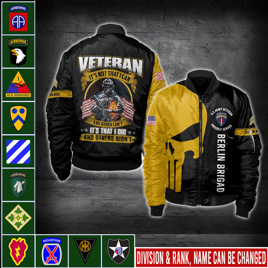 US Military – Army Division All Over Print Bomber Jacket