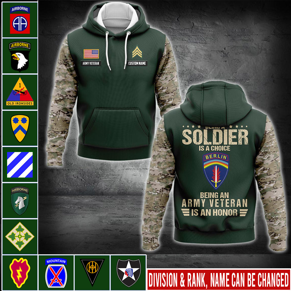 US Militär – Bomberjacke mit Allover-Print der Army Division