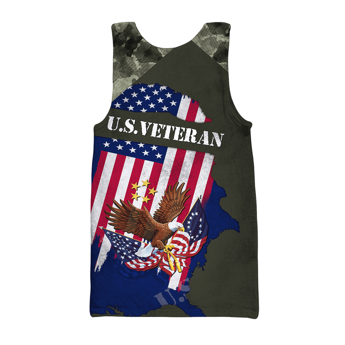 US Veteran - Eagle With American Flag Unisex Shirts