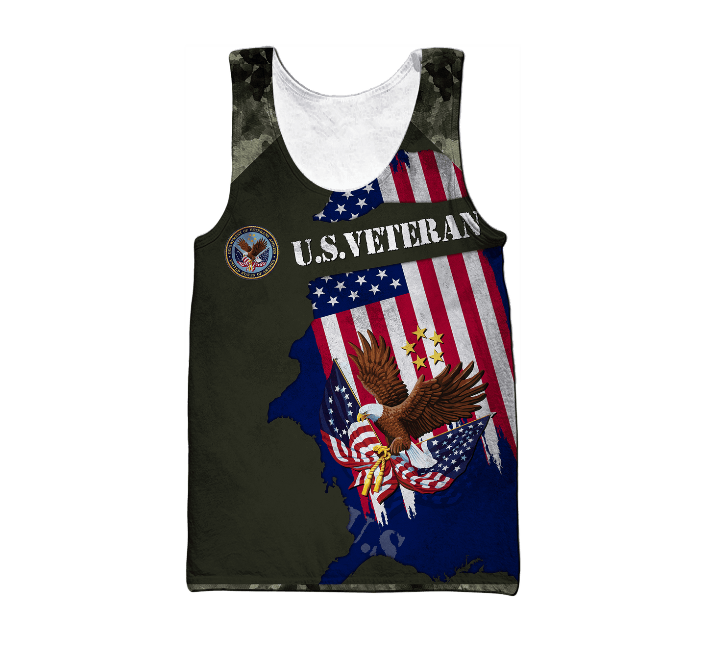 US Veteran - Eagle With American Flag Unisex Shirts