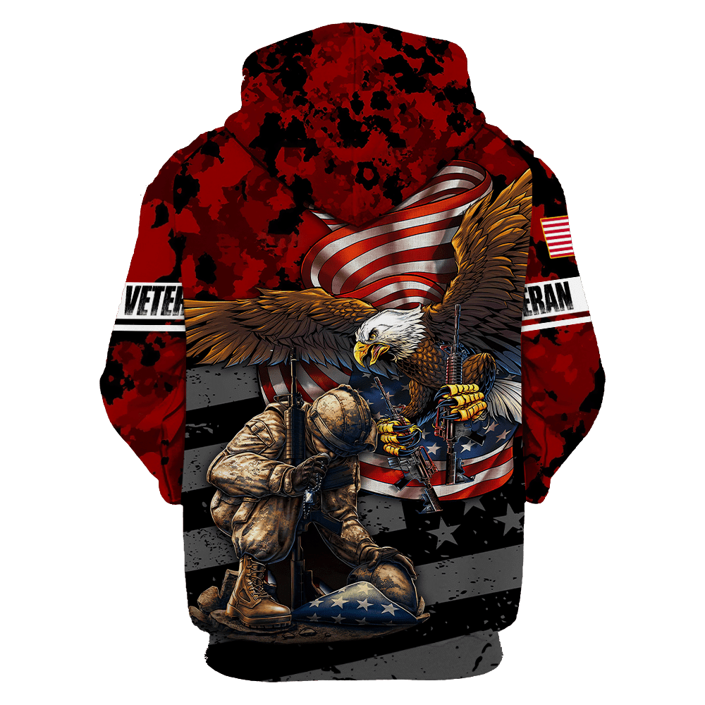 US Veteran - Eagle With American Flag Unisex Shirts