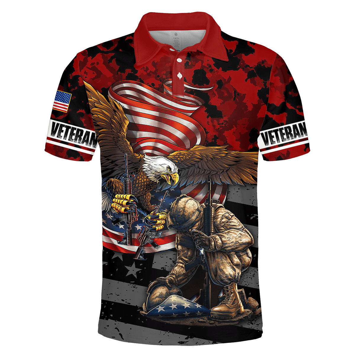 US Veteran - Eagle With American Flag Unisex Shirts