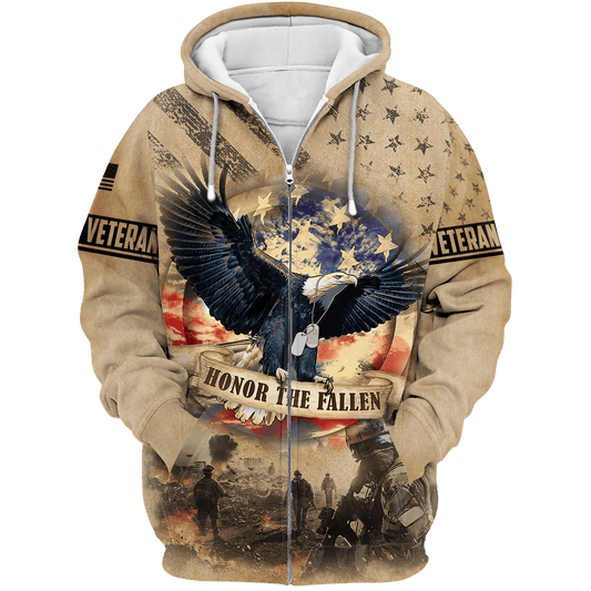 US Veteran - Eagle With American Flag Unisex Shirts