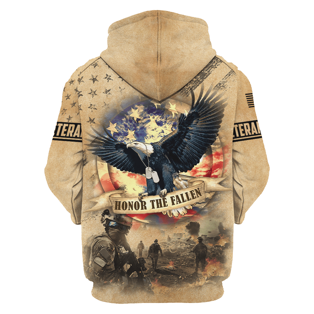 Vétéran des États-Unis - Chemises unisexes avec aigle et drapeau américain