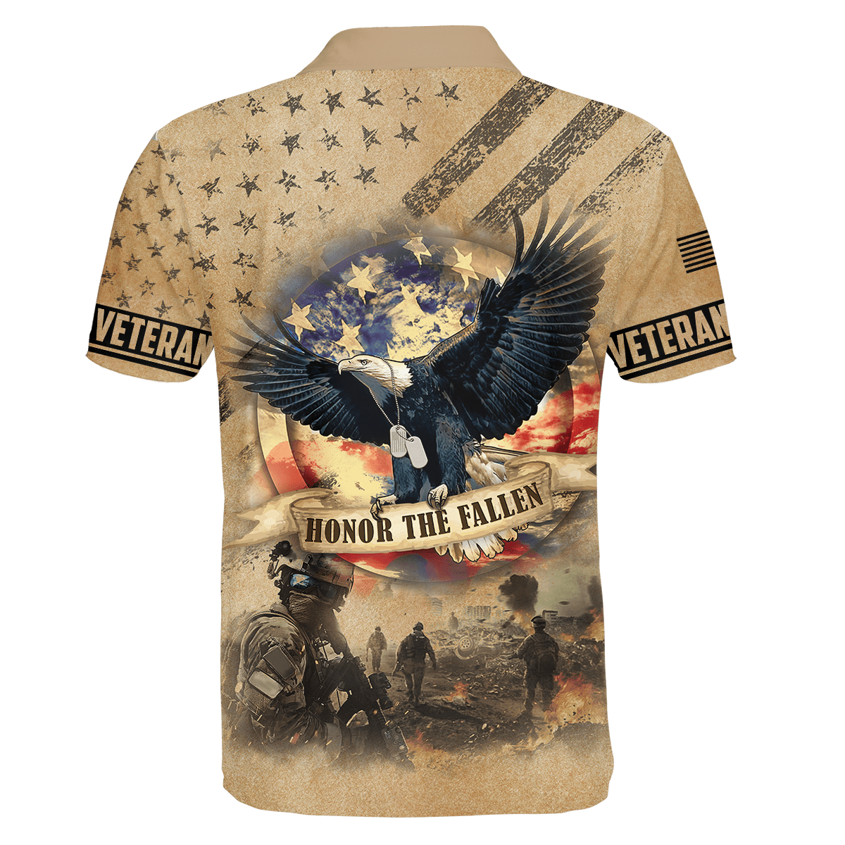 Vétéran des États-Unis - Chemises unisexes avec aigle et drapeau américain