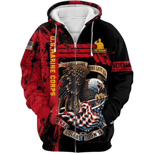 US Veteran - All Gave Some Some Gave All Zip Hoodie – Amazing Customize