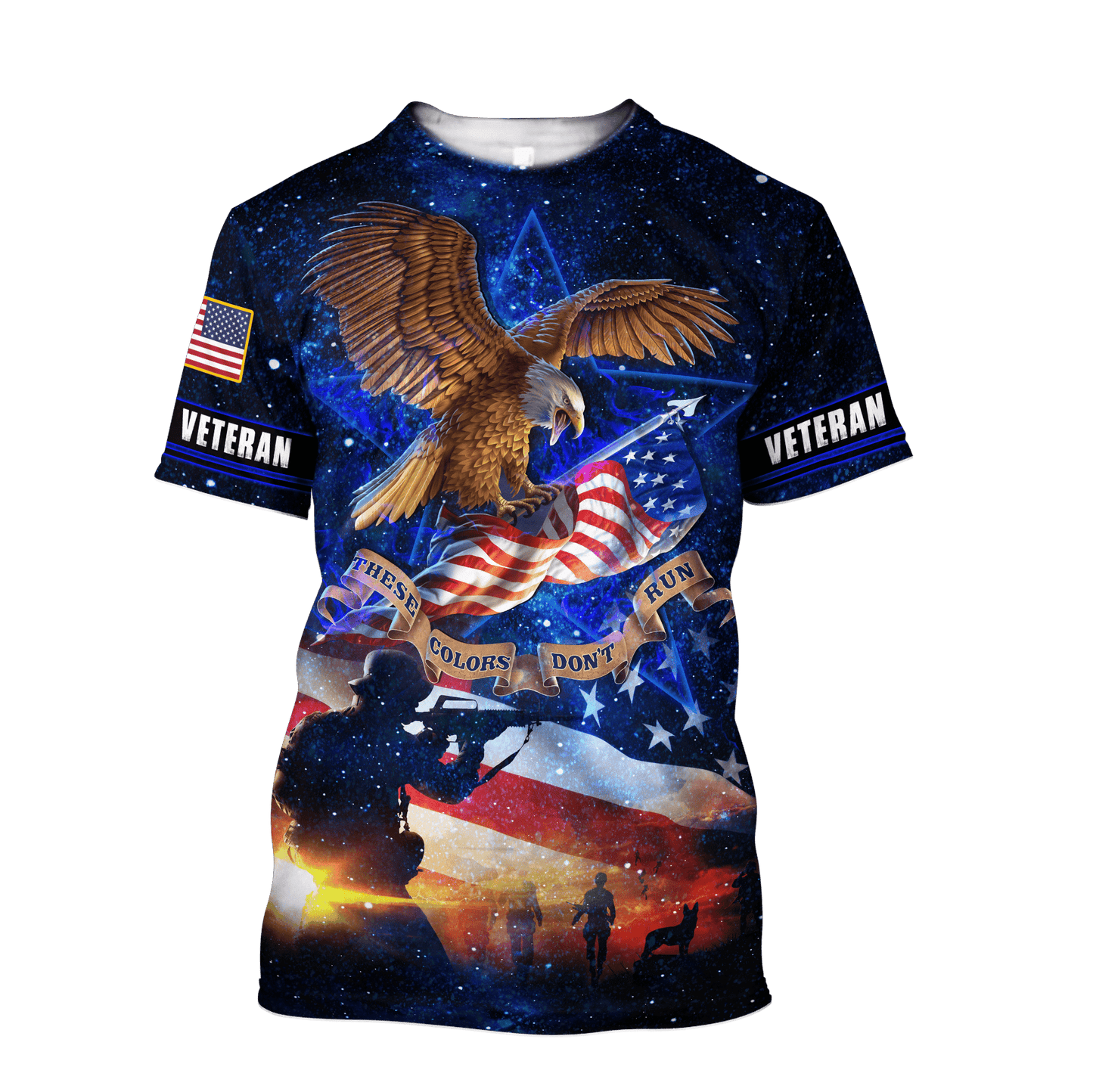 US Veteran - These Color Don't Run Unisex Shirts