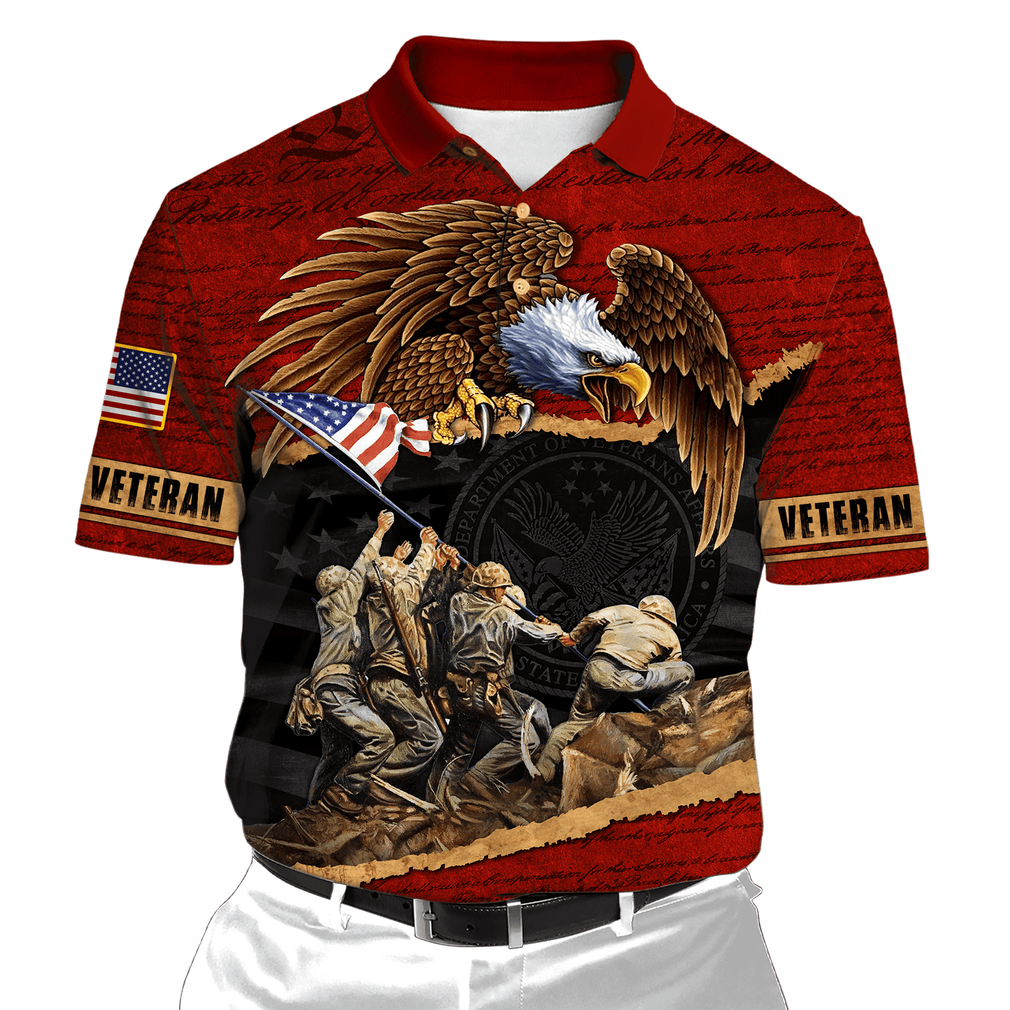 US Veteran - Raising The Flag On Iwo Jima Unisex Shirts