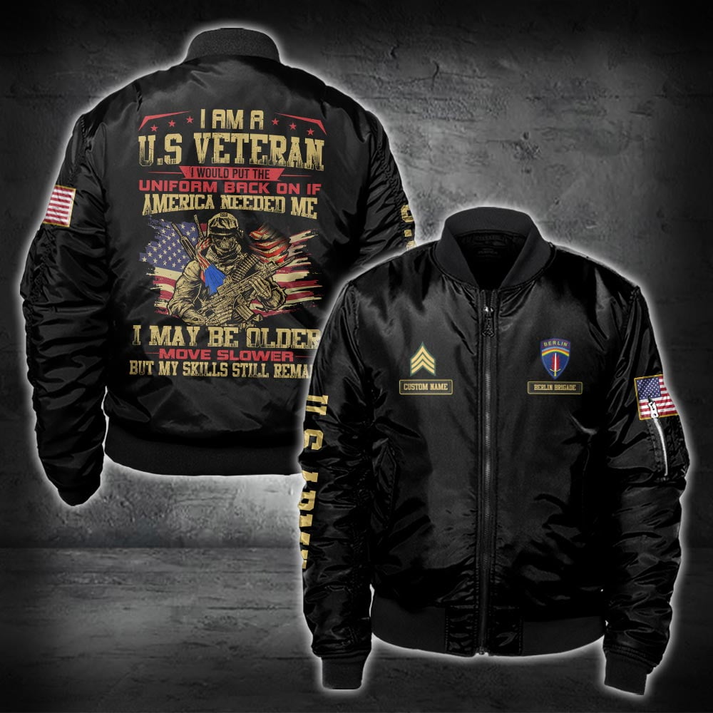 US Military – Army Division All Over Print Bomber Jacket