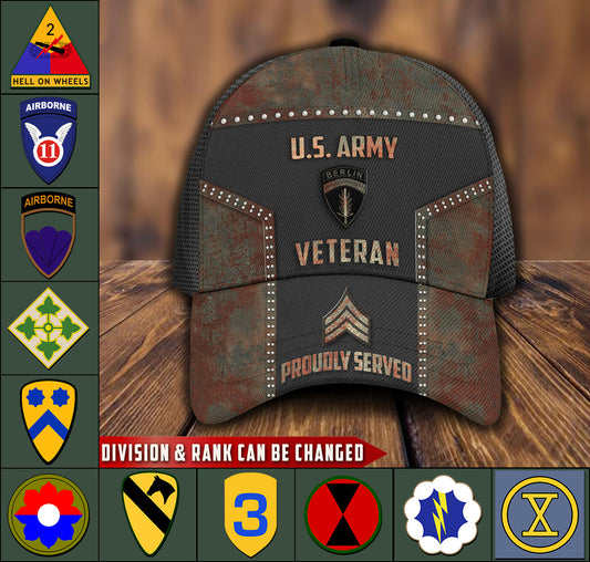 US Military – Army Division All Over Print Cap