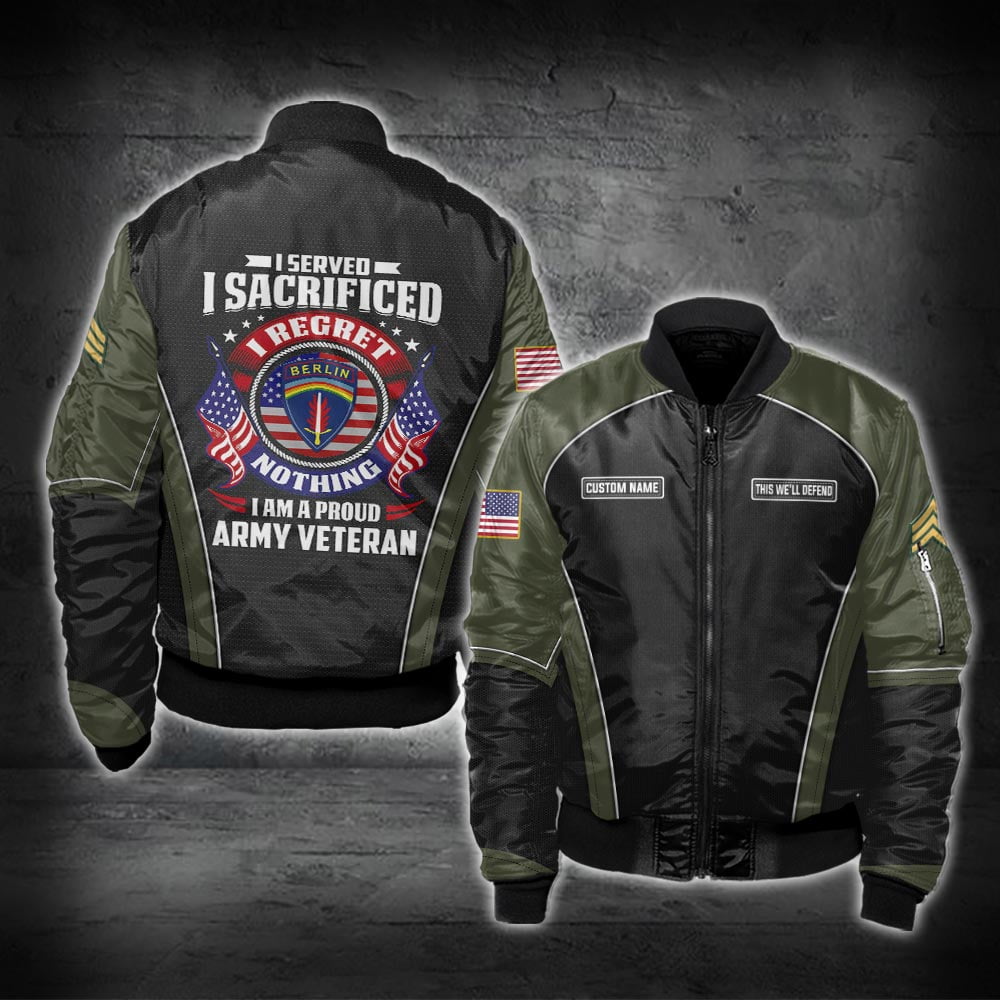 US Military – Army Division All Over Print Bomber Jacket