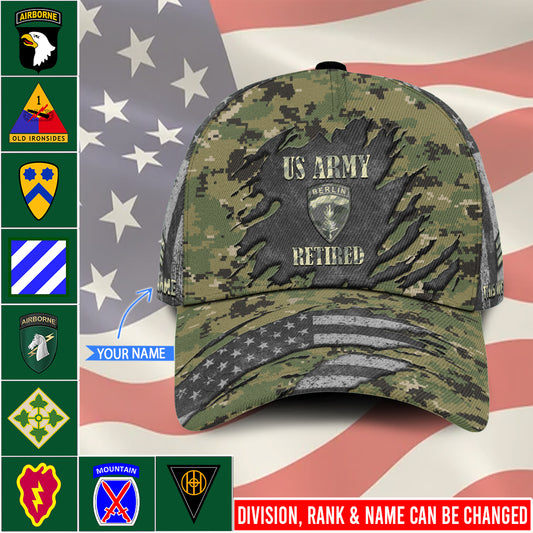 US Military – Army Division All Over Print Cap