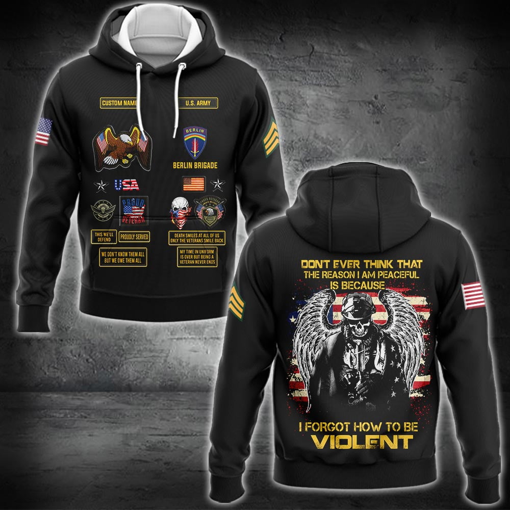 US Military – Army Division All Over Print Hoodie