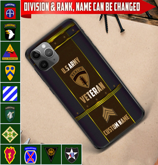 Personalized US Military - Army Division Phone Case Printed