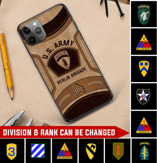 Personalized US Military - Army Division Phone Case Printed