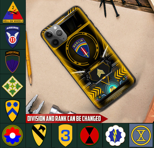 Personalized US Military - Army Division Phone Case Printed