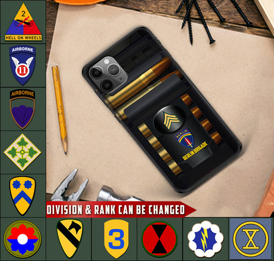 Personalized US Military - Army Division Phone Case Printed