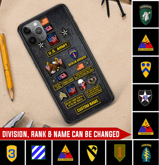 Personalized US Military - Army Division Phone Case Printed